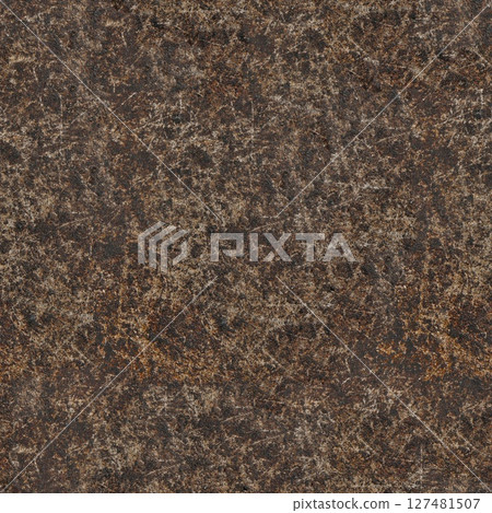 Frying pan texture. The surface of old cooking pan, closeup. Seamless texture. 127481507