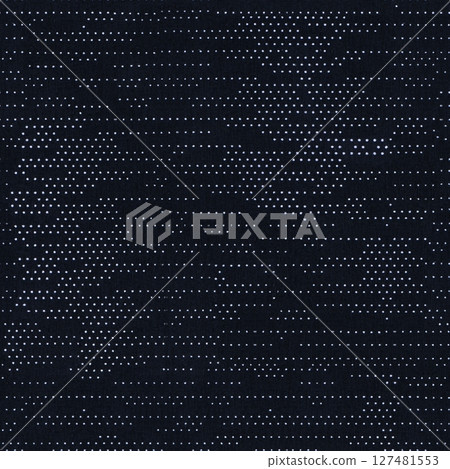 Seamless Fabric with white dots on a blue background. Seamless Fabric with white dots on a blue background. 127481553