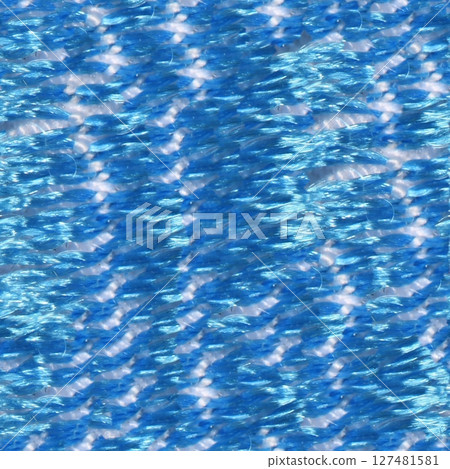 Seamless texture of embroidered fabric with red threads. 127481581