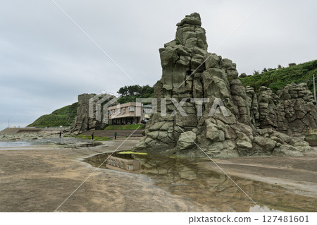 The vast rock shelf of Senjojiki Coast, Fukaura Town, Nishitsugaru District, Aomori Prefecture The vast rock shelf of Senjojiki Coast, Fukaura Town, Nishitsugaru District, Aomori Prefecture 127481601