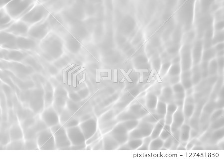Abstract white transparent water shadow surface texture natural ripple background 127481830