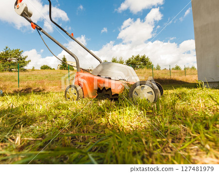 Old lawn mower Old lawn mower 127481979