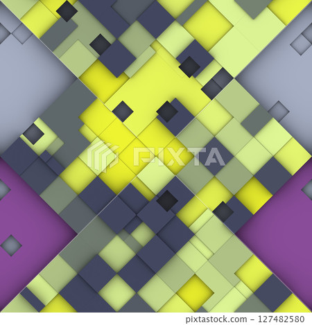 Multicolored pixelated seamless background. Modern stylish abstract texture. 127482580