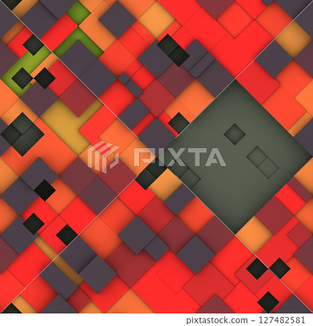 Multicolored pixelated seamless background. Modern stylish abstract texture. Multicolored pixelated seamless background. Modern stylish abstract texture. 127482581