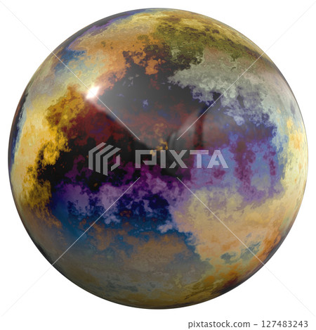 Old and corroded aged weathered copper sphere isolated on white. Old and corroded aged weathered copper sphere isolated on white. 127483243