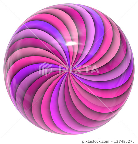 Shiny colorful glass sphere isolated on white background. Shiny colorful glass sphere isolated on white background. 127483273