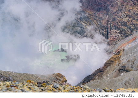 （熊本縣）阿蘇山 - 中岳火山口冒煙 127483333