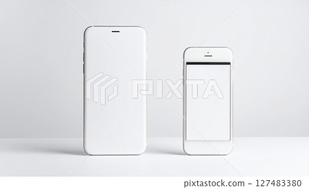 《AI image》Smartphone on a white background 127483380
