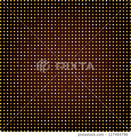 Abstract shiny gold dotted texture. Stylish halftone 127484796