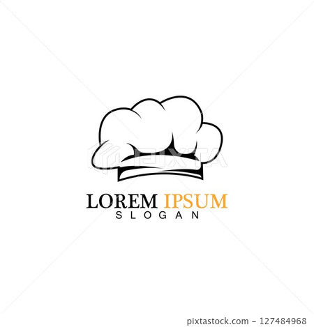 chef hat logo vector design template 127484968
