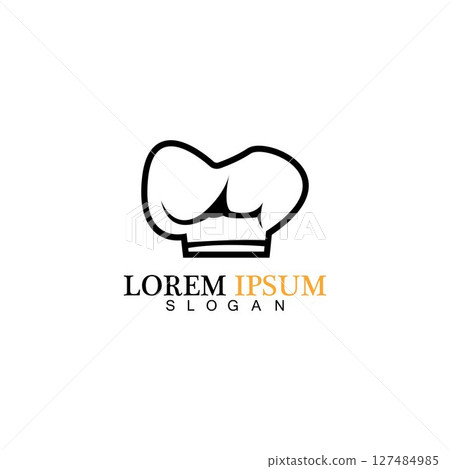 chef hat logo vector design template chef hat logo vector design template 127484985