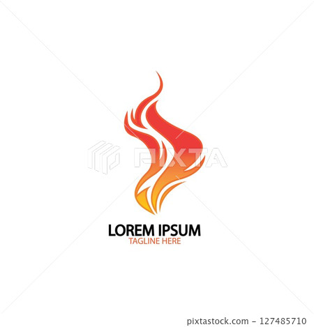 fire flame logo icon vector design template 127485710
