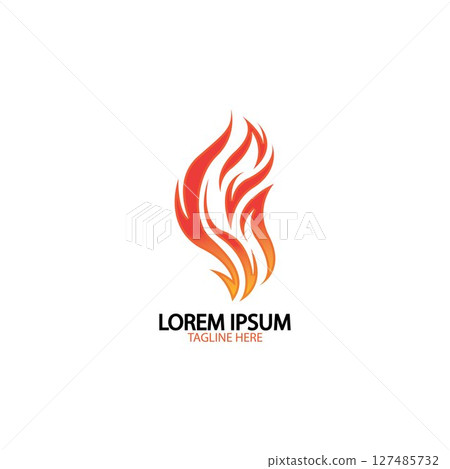 fire flame logo icon vector design template 127485732