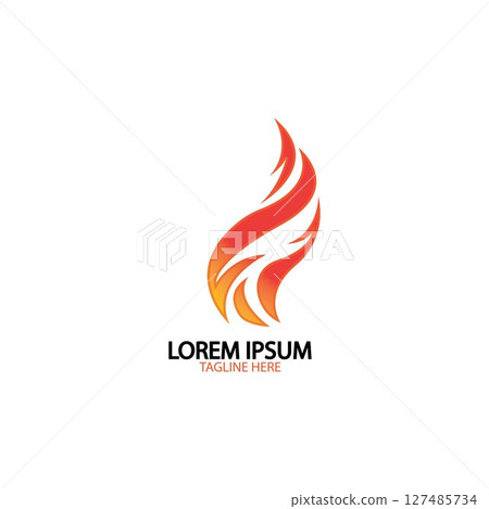 fire flame logo icon vector design template fire flame logo icon vector design template 127485734