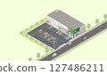 藥局的等距影像（綠地） 127486211