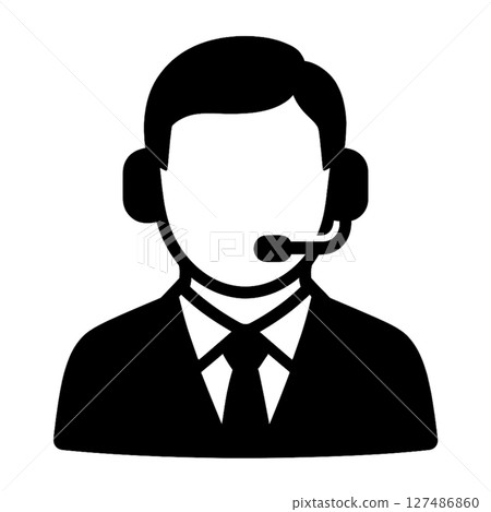 播音員線圖標,簡單,材料,插圖,無背景 播音員線圖標,簡單,材料,插圖,無背景 127486860