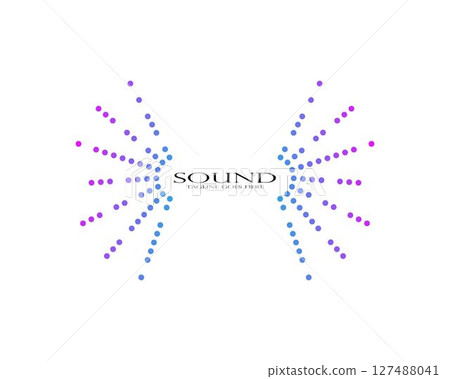 sound wave ilustration logo sound wave ilustration logo 127488041