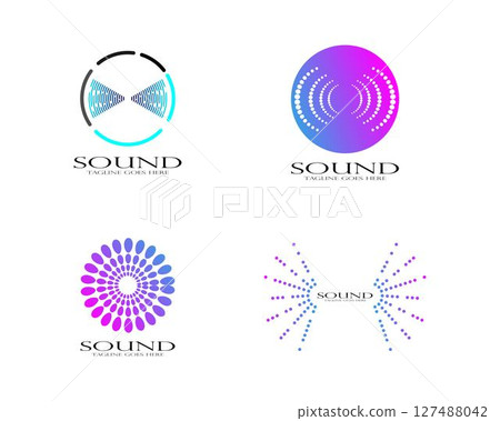 sound wave ilustration logo 127488042