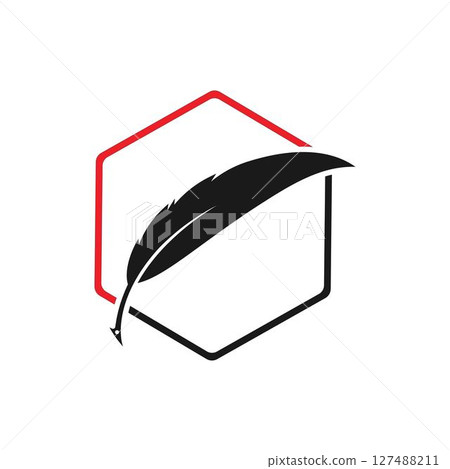 feather logo vector template illustration design feather logo vector template illustration design 127488211