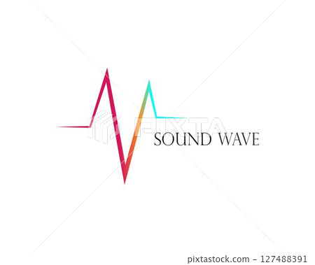 sound wave ilustration logo vector 127488391