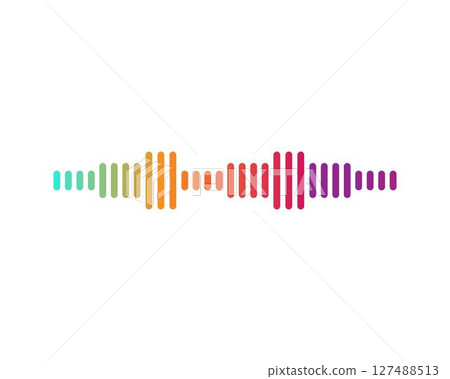 sound wave ilustration logo vector sound wave ilustration logo vector 127488513