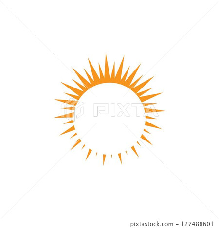 Vector sun Icon Logo Template 127488601