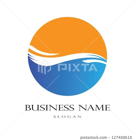 Water wave Logo Template Water wave Logo Template 127488618
