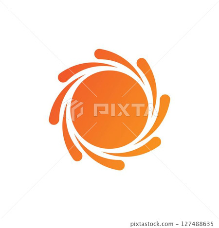 Vector sun Icon Logo Template 127488635