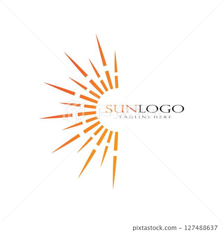 Vector sun Icon Logo Template 127488637