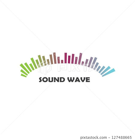 sound wave ilustration logo vector 127488665