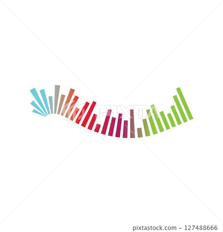 sound wave ilustration logo vector 127488666