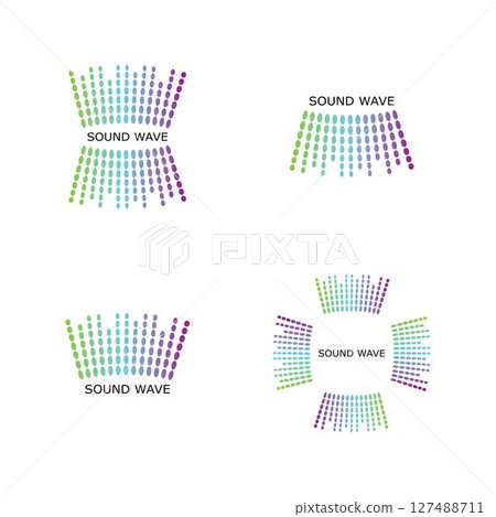 sound wave ilustration logo vector 127488711