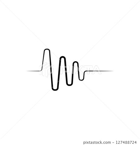 sound wave ilustration logo vector 127488724