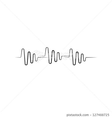 sound wave ilustration logo vector sound wave ilustration logo vector 127488725