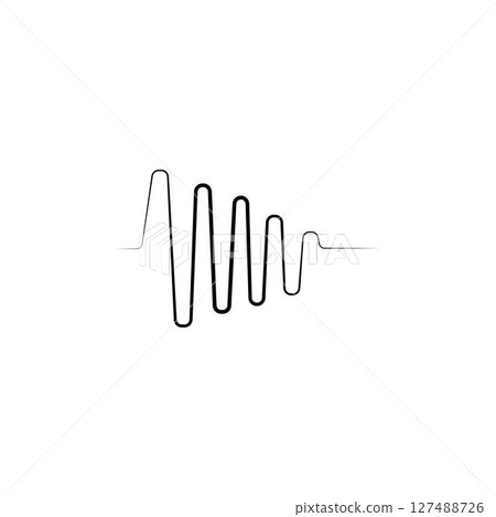 sound wave ilustration logo vector sound wave ilustration logo vector 127488726