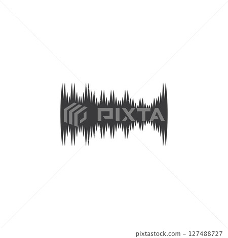 sound wave ilustration logo vector sound wave ilustration logo vector 127488727