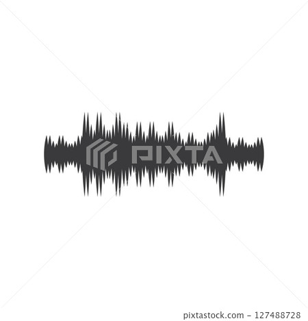 sound wave ilustration logo vector sound wave ilustration logo vector 127488728