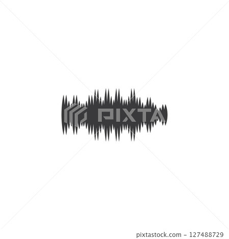 sound wave ilustration logo vector sound wave ilustration logo vector 127488729