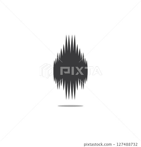 sound wave ilustration logo vector sound wave ilustration logo vector 127488732