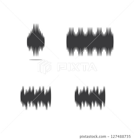 sound wave ilustration logo vector sound wave ilustration logo vector 127488735
