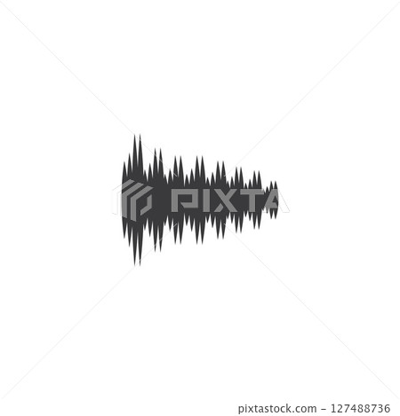sound wave ilustration logo vector sound wave ilustration logo vector 127488736