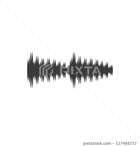 sound wave ilustration logo vector 127488737