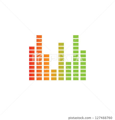 sound wave ilustration logo vector 127488760