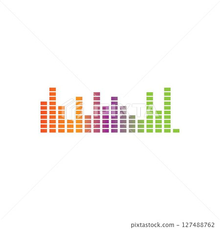 sound wave ilustration logo vector 127488762
