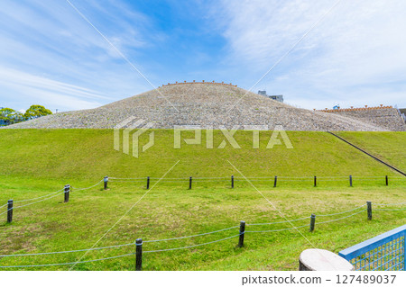 兵庫縣神戶市五色塚古墓後土丘 兵庫縣神戶市五色塚古墓後土丘 127489037