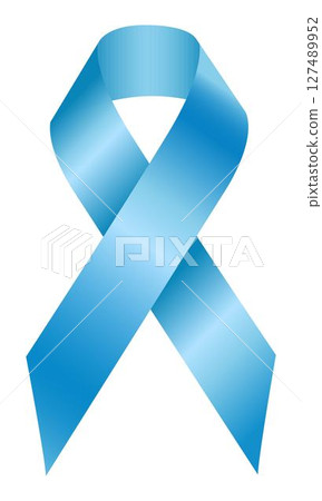 Light blue ribbon symbol of prostate cancer. Light blue ribbon, cancer awareness symbol. Men's Health, world diabetes day. Blue ribbon for people cancer. Awareness blue cancer ribbon. Vector Light blue ribbon symbol of prostate cancer. Light blue ribbon, cancer awareness symbol. Men's Health, world diabetes day. Blue ribbon for people cancer. Awareness blue cancer ribbon. Vector 127489952