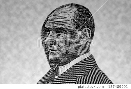 Mustafa Kemal Ataturk, Portrait of 10 Turkish lira banknotes 127489991