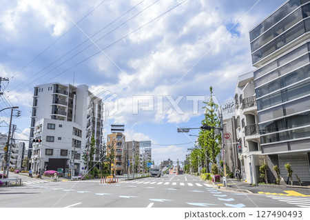 東京大田區街景：關八街 127490493