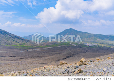 (Kumamoto Prefecture) Mount Aso - Toll road to the Nakadake crater of Mount Aso Park (Kumamoto Prefecture) Mount Aso - Toll road to the Nakadake crater of Mount Aso Park 127491164