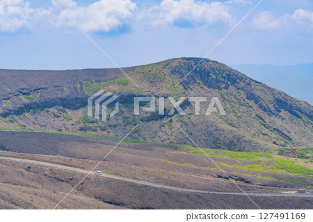 (Kumamoto Prefecture) Mount Aso - Toll road to the Nakadake crater of Mount Aso Park (Kumamoto Prefecture) Mount Aso - Toll road to the Nakadake crater of Mount Aso Park 127491169